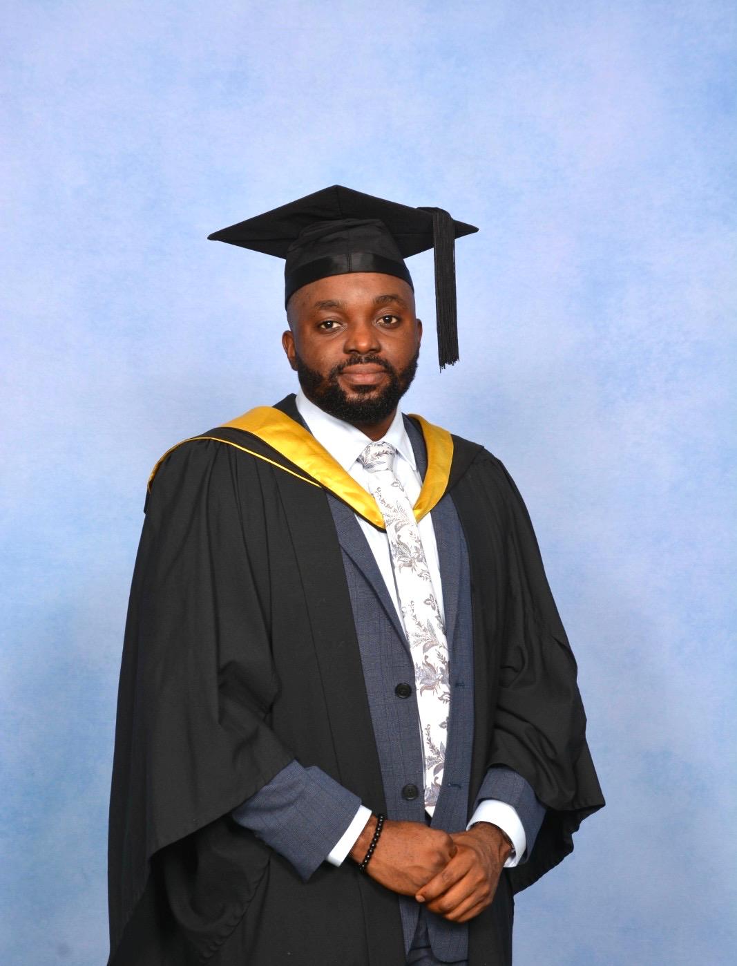 Graduation studio portrait